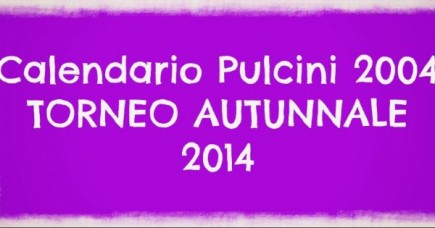 PULCINI 2004: Calendario fase Autunnale 2014